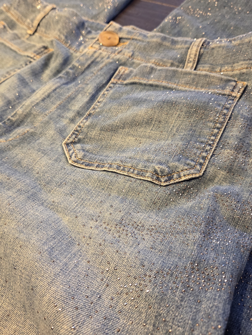 Maeve Sparkle Crop High-Rise Wide-Leg Jeans - Picture 5 of 9